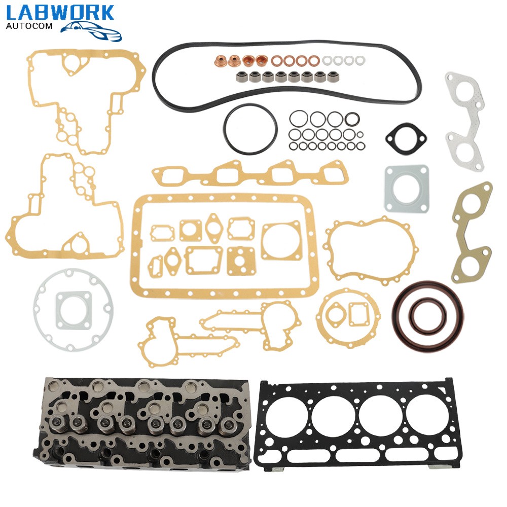 V2203 Complete Cylinder Head with Full Gasket Kit Fits For Kubota Engine Bobcat