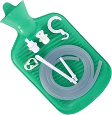Enema Bag Kit with 5ft Hose Coffee Enemas at Home Water Shower 2 L, Green
