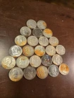 Ben Franklin Half Dollar Lot Of 24 90% SILVER some Un Circulated Collectors Kits