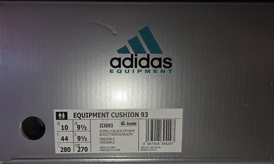 adidas Equipment Cushion 93 Sneaker EU 44 weiß/blau/schwarz
