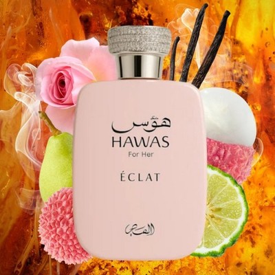 Hawas Eclat For Her EDP Perfume By Rasasi 3.4oz / 100ml Hot New Release 
