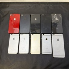 Lot Of 10 Broken Locked iPhones 6  7 Storage Unit Find - Untested Parts Only