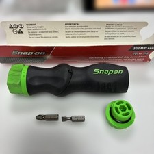 Snap-on SGDMRCE44G Green Ratcheting Five-Position Soft Grip Screwdriver