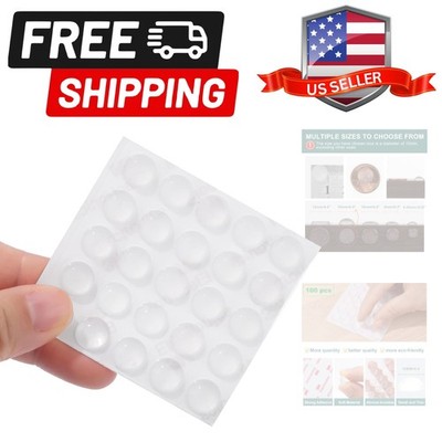 Clear Soft Close Drawer Cabinet Door Bumpers - 10mm4mm - Sound Dampening Adhe...