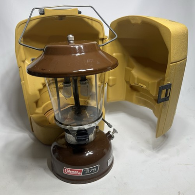#ad #ad Vintage Coleman Lantern Model 275 Brown With Clamshell 4 79 EPC Camping Outdoors $75.00