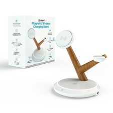 Atomi Qi2 Magnetic Wireless Charging Stand - Phone, Watch and Earbud Charging