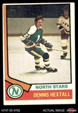 1974 Topps #115 Dennis Hextall North Stars 2 - GOOD