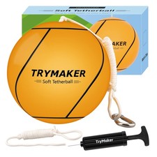 Tetherball, Tether Balls and Rope Set, Replacement Tetherball for Adults Back...