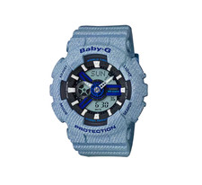 Casio Baby-G BA-110DE-2A2 watch from the limited edition "Denim" series