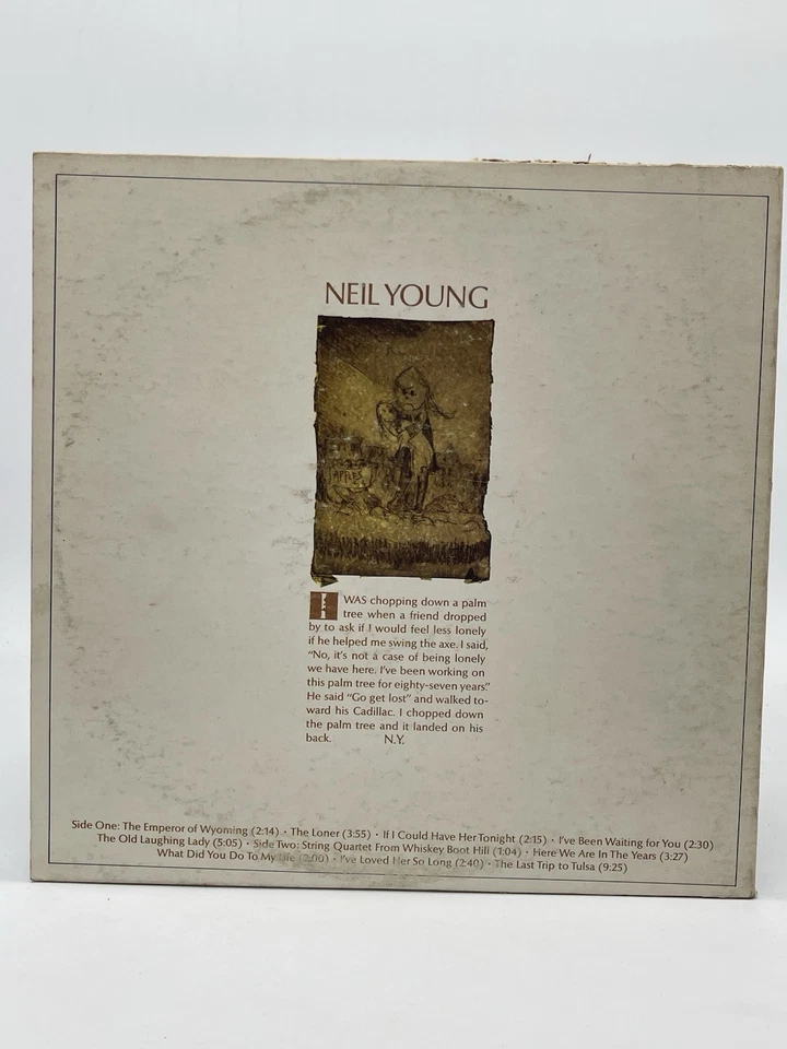 NEIL YOUNG 12" LP VG+ VINYL RECORD NO NAME COVER GATEFOLD REPRISE 1968 - Image 2 of 4