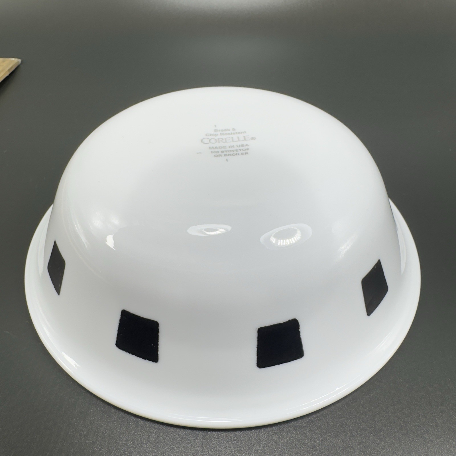 Corelle Urban Black Glass Plate And Bowl Set White Black Lines USA Bowl Plate