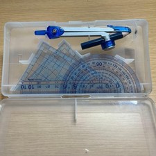 Compass triangle ruler protractor set