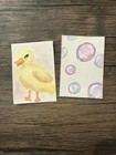 ACEO Art Card Original Watercolor Painting of bubbles Card 1 Of 2 — photo 2
