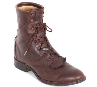 Westernschuh Schnürschuh Leder Lederschuh Herrenschuh Vintage Laredo 43,5