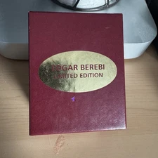 Vintage Edgar Berebi Crystal Impression Cameo Pendant Necklace Limited Edition