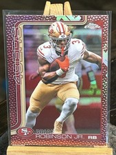 P25 Chrome Football Brian Robinson Jr Red Pigskin #296