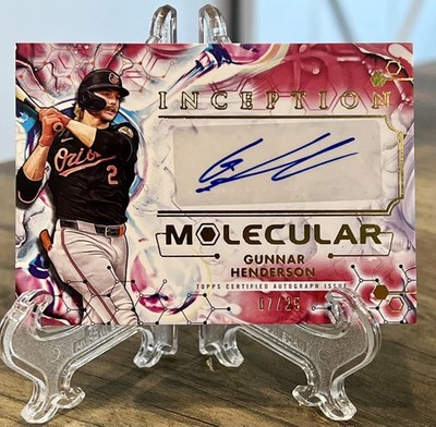 2025 Topps Inception Gunnar Henderson Molecular Auto /25 #IMA-GH Orioles