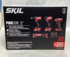 SKIL PWR CORE CB8368A-21 5-Tool Combo 12V Brushless Power Tool Kit- Free S&H