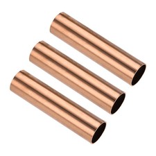 3x 25mm OD 1mm Wall Thick 100mm Length Copper Round Tube Industrial Pipe Tubing