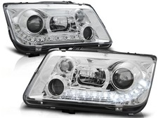 Scheinwerfer Set für Tagfahrlichtoptik Volkswagen Bora BJ 09/98-05/05 Klar/Chrom