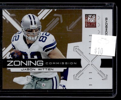 2010 Donruss Elite #7 Jason Witten Zoning Commission Gold #/999 Dallas Cowboys