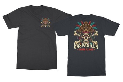 Gasparilla Inspired - Pirate Festival Tribute 2 Sided Unisex T-Shirt
