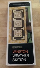 Springfield Winston Weather Station Trio 3702 Thermometer Barometer Humidity