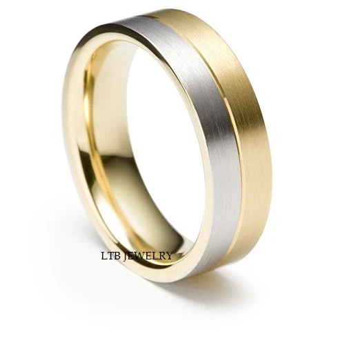 White and yellow sale gold wedding rings