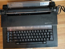 Vintage Olivetti Praxis 35 Portable Electric Typewriter w/ Carrying Case POWERS thumbnail