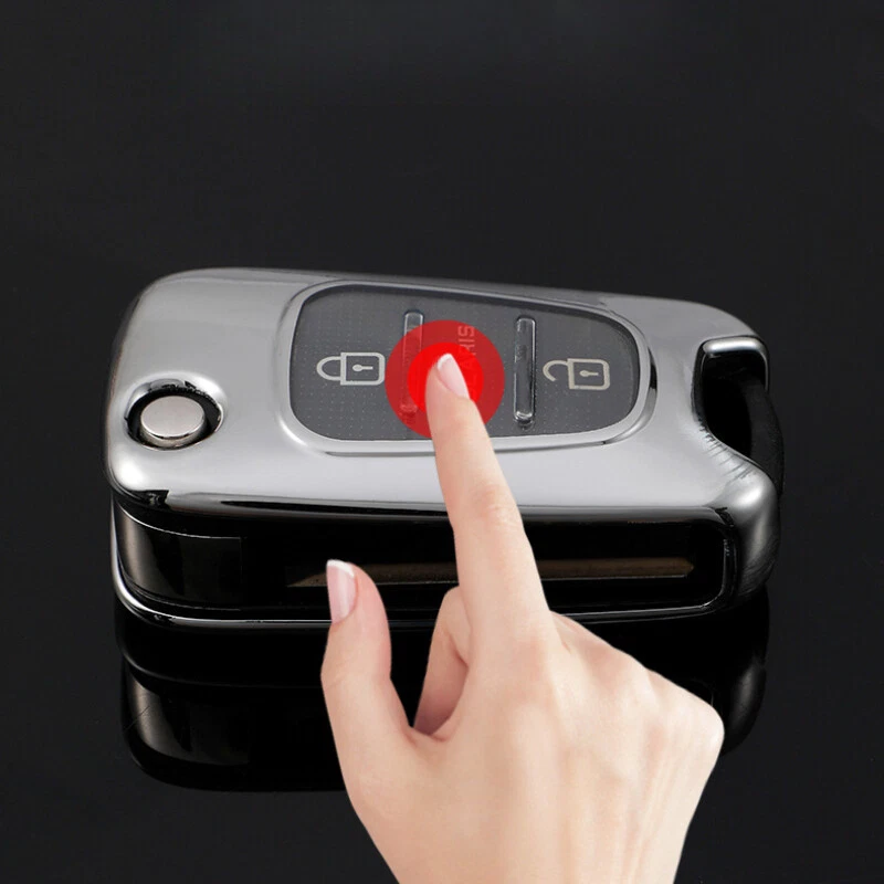 3 Button TPU Car Flip Key Fob Cover For 2010 - 2013 Kia Rio Soul Sportage Foto 4 de 4