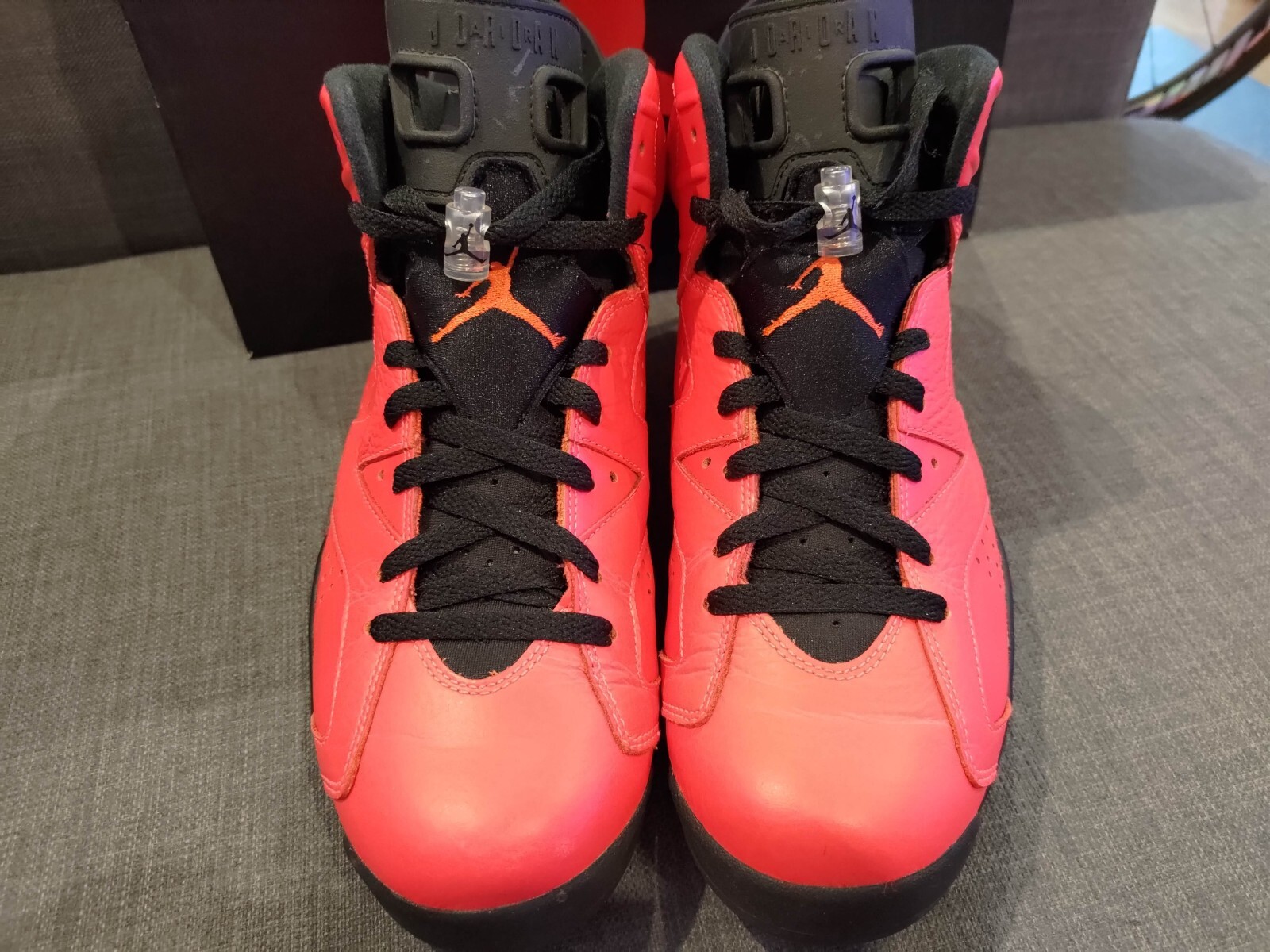 Nike Air Jordan VI 6 Retro Infrared 23 Toro Shoes Trainers UK8.5 US9.5 RARE image 7