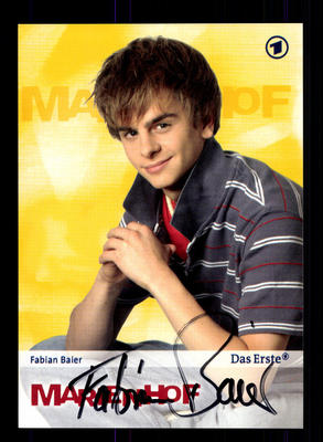 Fabian Baier Marienhof autograph card original signed # BC 100233