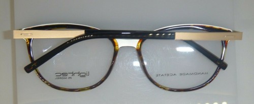 Lightec Morel 8253L Black Gold ND040 Plastic Eyeglasses Frame 54-17-140 France - Picture 5 of 5