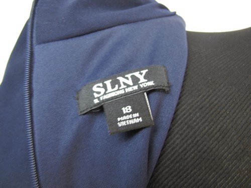 Vestido formal para mujer SLNY azul marino talla 18 - Imagen 11 de 12