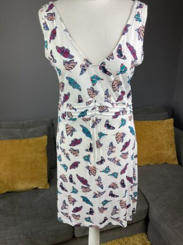 Bnwt Fat Face Butterfly Print Dress / Tunic Womens Size Uk 12 Ref#M4 - Picture 1 of 10