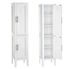 Tall Bathroom Storage Cabinet with 5 Shelves for Home Kitchen Pantry Organizer