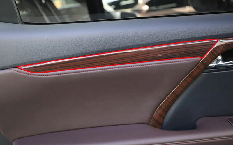 4 piezas para Lexus RX350 450h 2016-2020 ABS madera grano interior panel cubierta moldura Foto 4 de 4