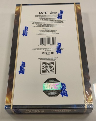 FACTORY SEALED NEW (1) Topps Chrome UFC Hobby Box 2024 Autos MMA Packs Hobby Gem - Picture 7 of 7