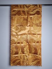 Afrikanische Sego Gele Kopftuch Kopfbinde Damen Abend Party Gold Damast