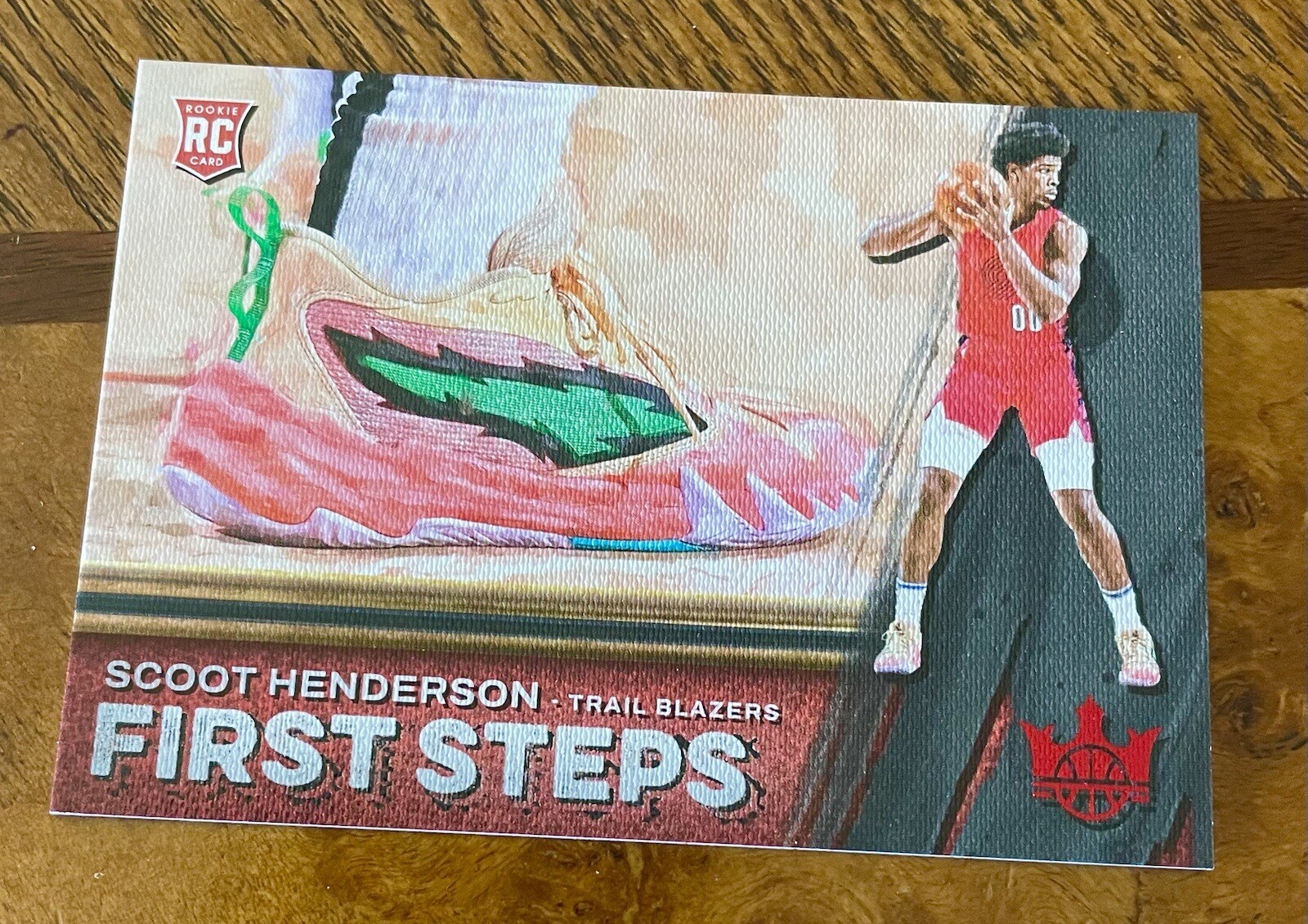 /149🔥2023 Panini Court Kings Scoot Henderson #3 SP RC RUBY First Steps Blazers