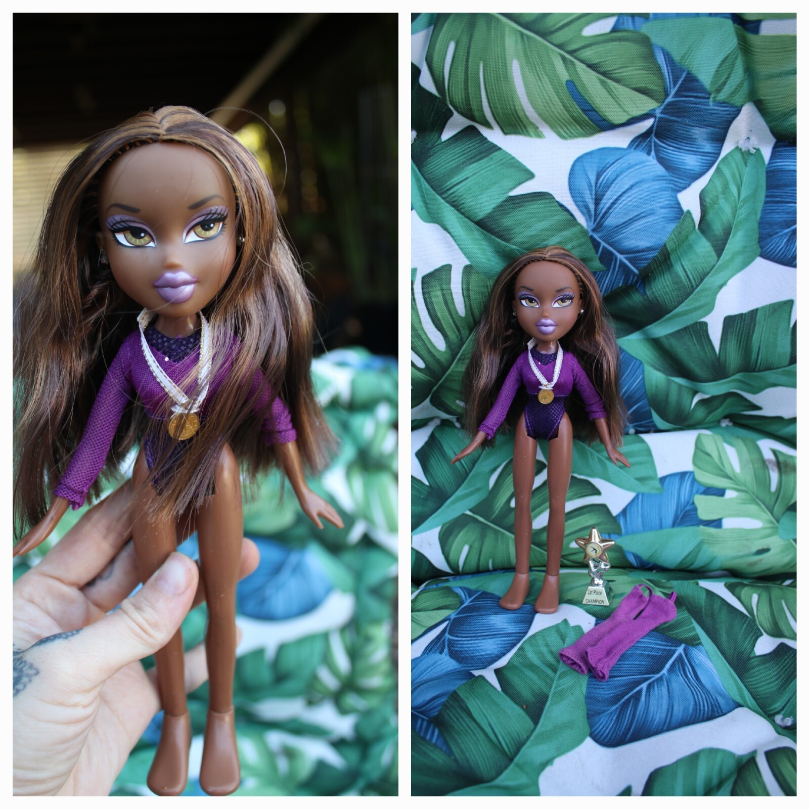 Bratz doll Play Sportz Gold medal gymnasts Sasha