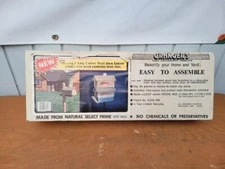 Log Cabin Mail Box Cover, Made From Natural Select Prime White Wood 19"x6"x9"