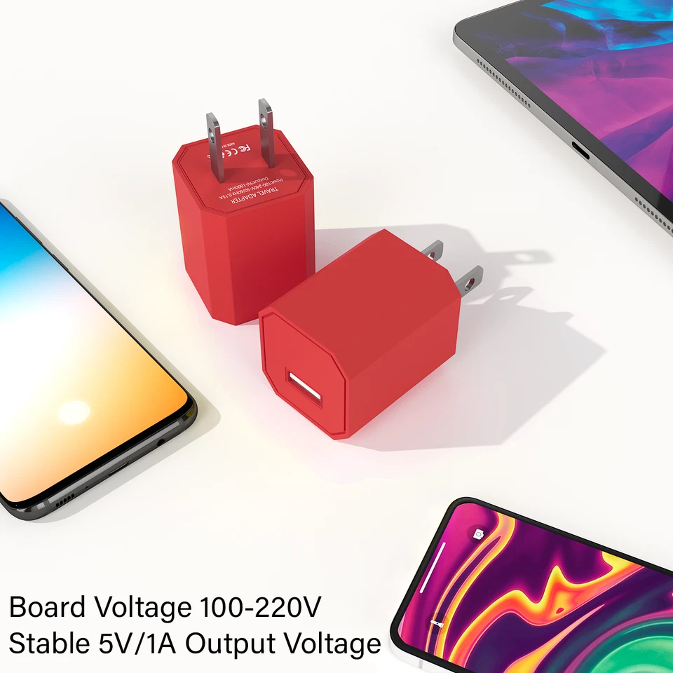 LOTE de cargador de pared para el hogar de CA adaptador de corriente USB para iPhone 5 6 7 8 X 11 5V enchufe de EE. UU. Foto 3 de 4