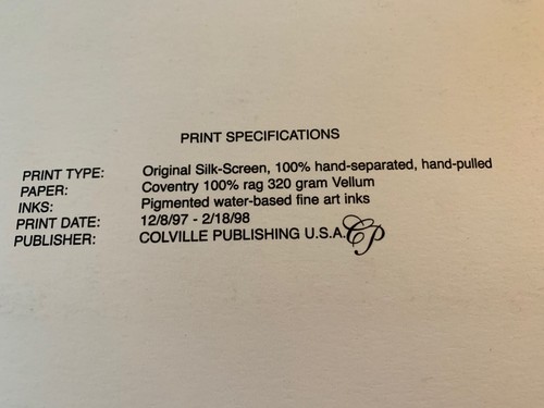 Ming Feng “ Lake Shore” Signed And Numbered - Picture 10 of 11
