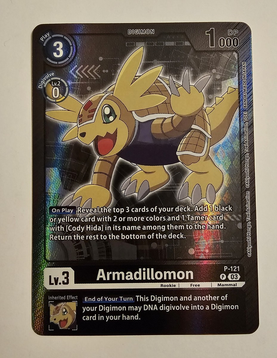 digimon card game adventure box 2024 Bandai Game: 2-4 Packs, Promos : Toys & Games Armadillomon P-121 Digimon Adventure Box