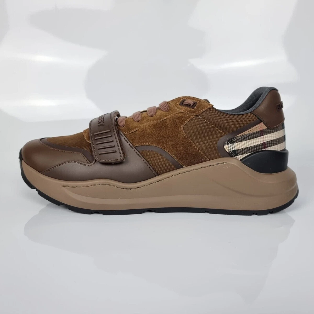 Burberry Ramsey Men s Brown Sneakers New Size 44 US 11