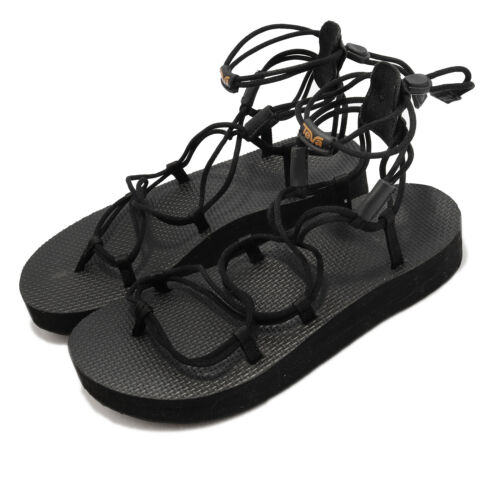 Teva Midform Infinity Black Women Casual Lifestyle Platform Sandals 1127890-BLK - Picture 1 of 8