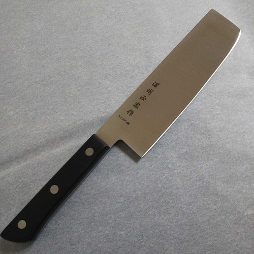 Japanese Kitchen Nakiri Knife Made in SEKI Japan Blade 6.3in Phenol