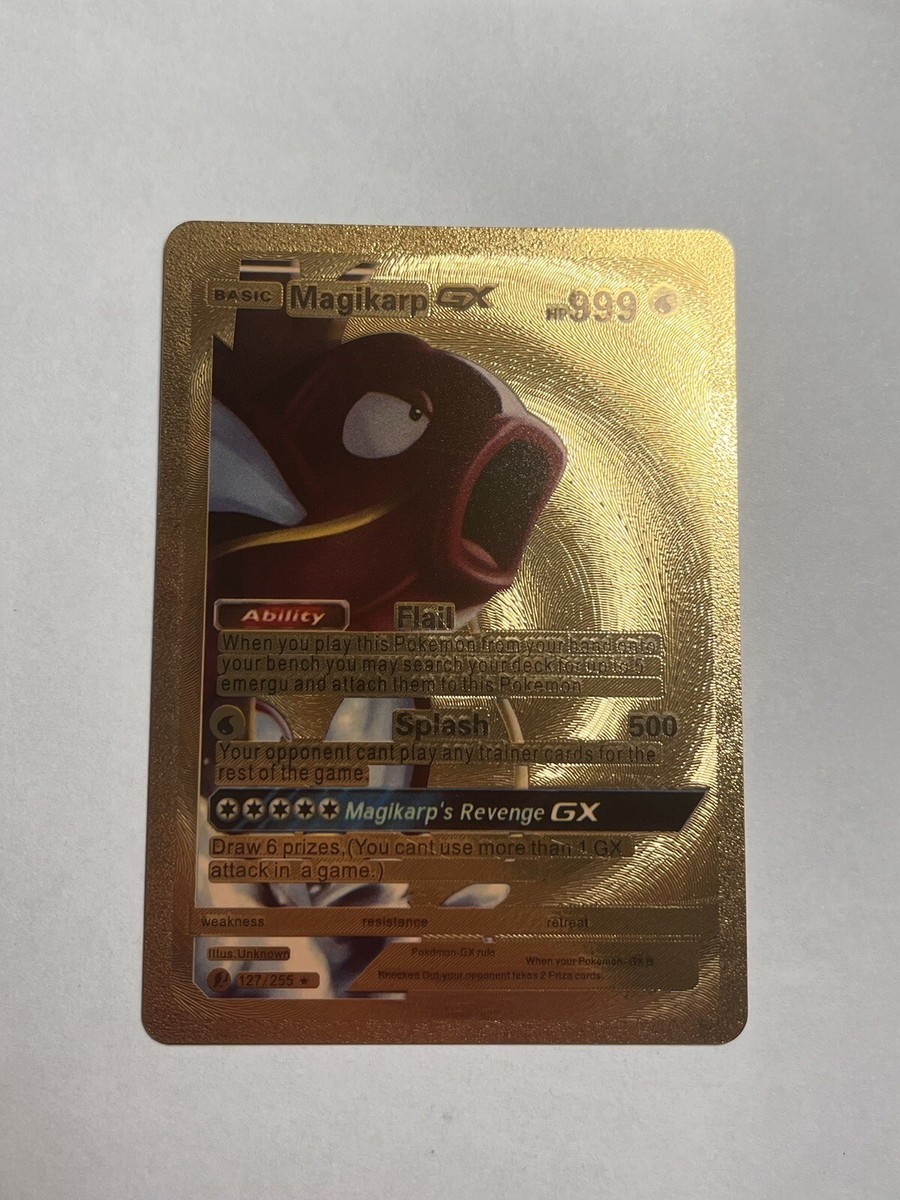 Magikarp Gx 127/255 Gold Foil Fan Art Display Card NM | eBay