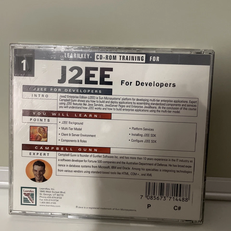Microsoft Sealed J2EE For Developers Learnkey Cd For Training Lewrn From Experts - Image 2 of 2